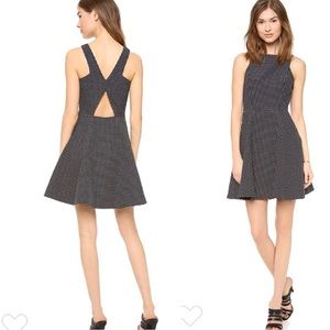 Club Monaco - Navy & White Polka Dot Dress